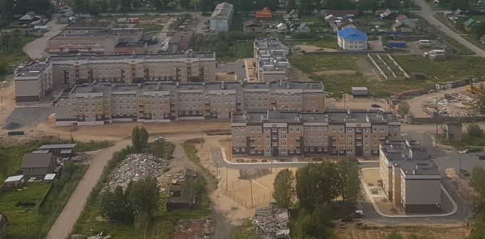 Строительство социального жилья в п. Коноша Архангельской области